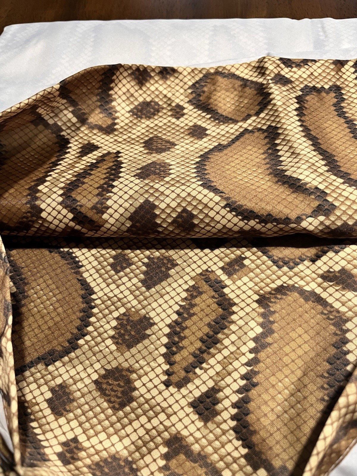 Ambesonne Tablecloth 60x90 in Rattlesnake Snake Skin Design Polyester NEW gallery