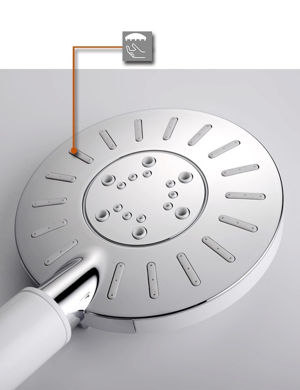New Handheld Shower Head for replacement-Chrome & White PHS3170-01 gallery