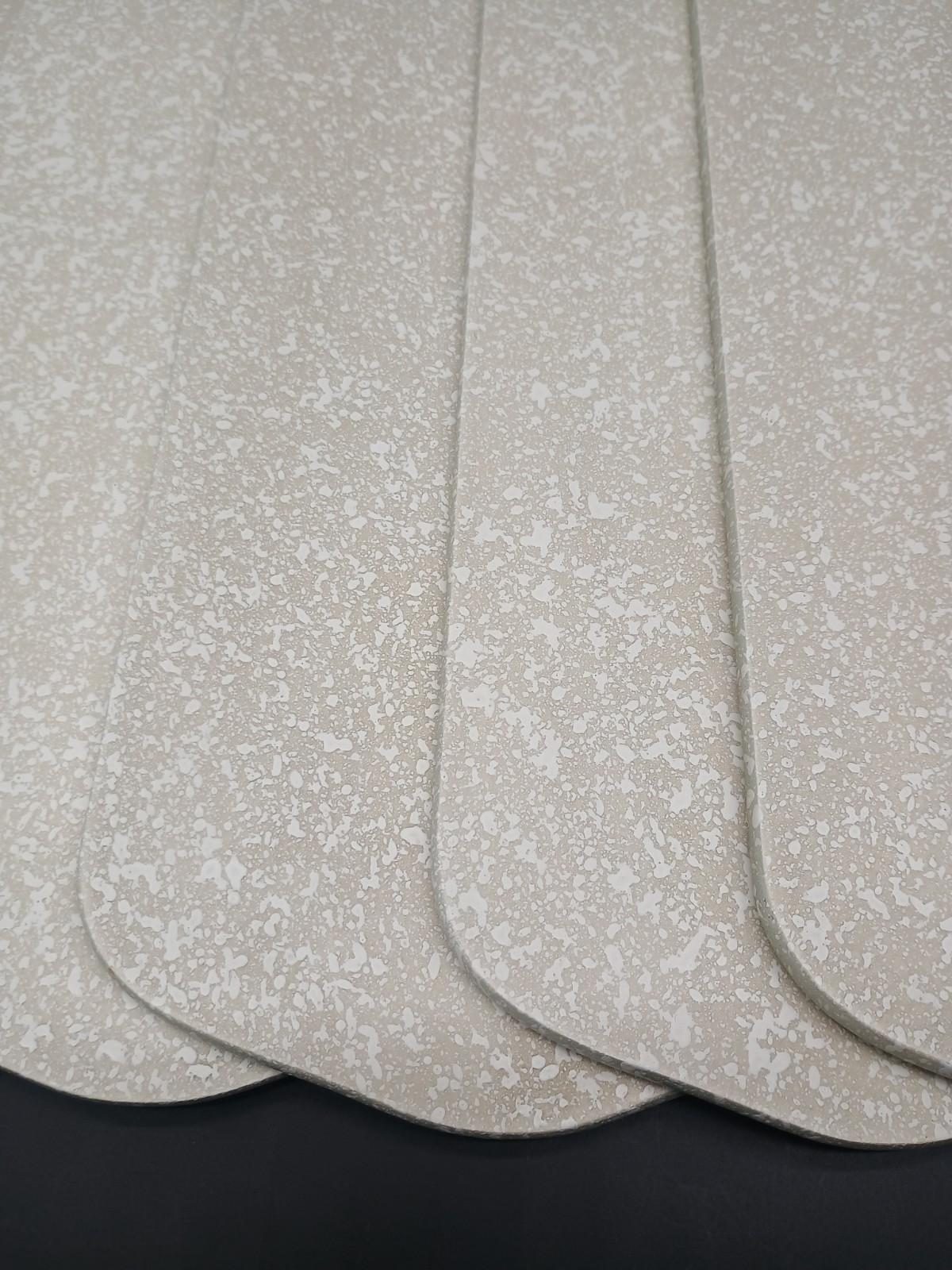 CASABLANCA Ceiling Fan Blades Speckled Off White Set of 5 VINTAGE EXCELLENT gallery