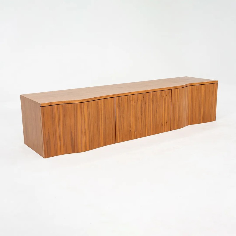 2020s Custom Walnut Wall Hanging Cabinet with French Cleat 15x63x14 Inches gallery