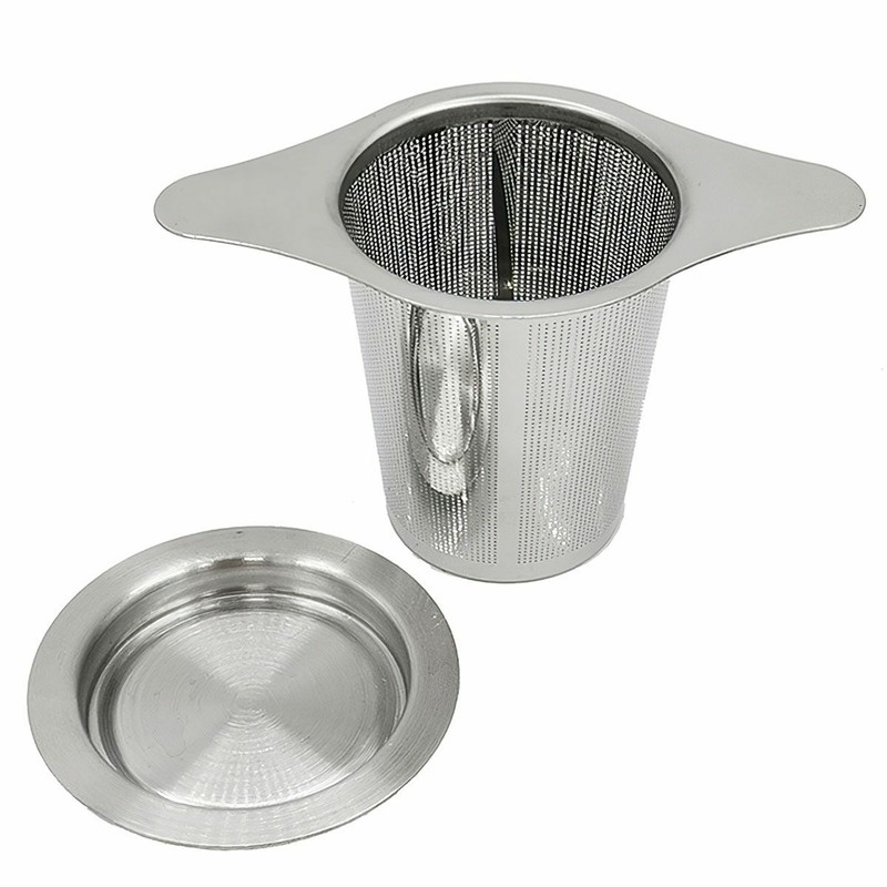 2 Pcs Stainless Steel Mesh Tea Infuser Reusable Strainer Loose Tea Leaf Filter gallery