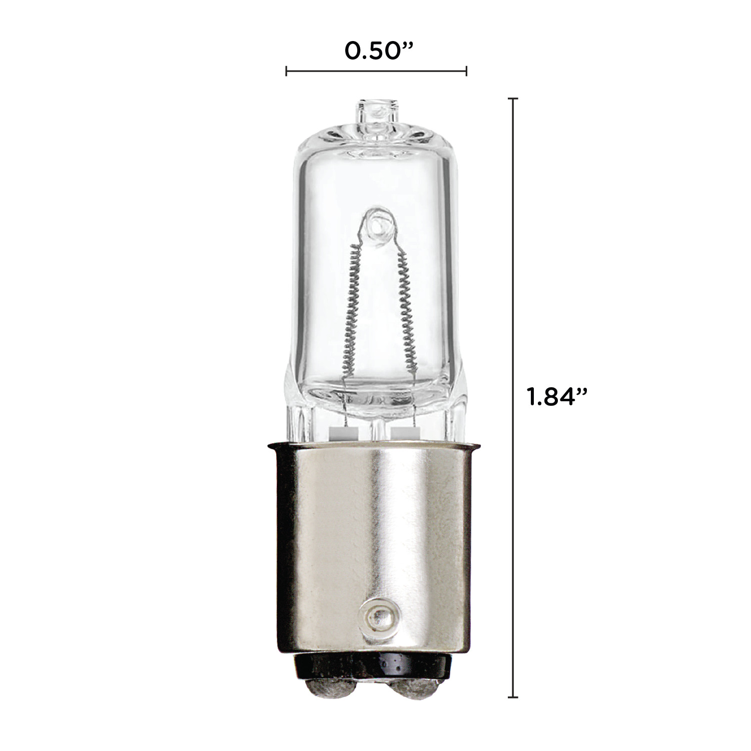 4 Pack Q100CL/DC 100W 120V T4 Double Contact DC Bayonet BA15d Clear 1700 Lumens gallery
