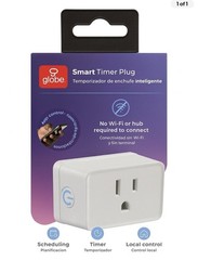 Globe Smart Timer Plug, No Wi-Fi Or Hub Required Tô Connect