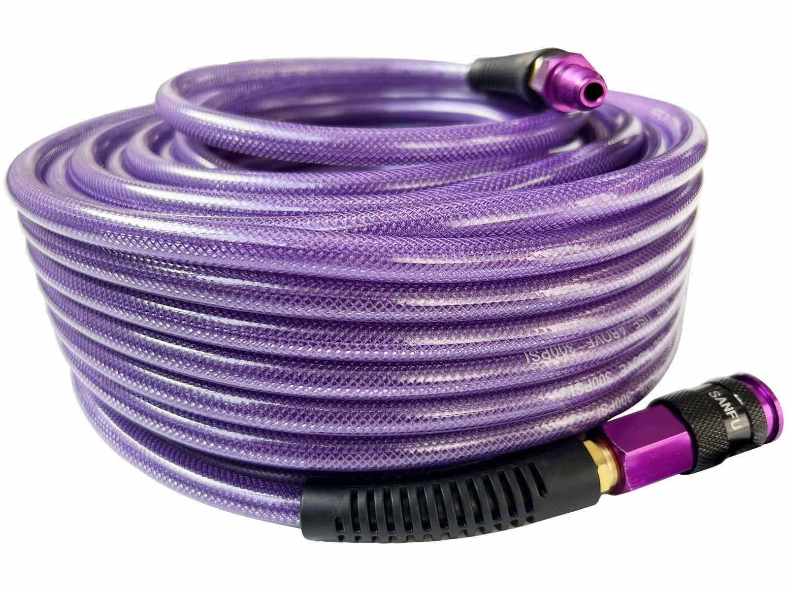 SANFU Polyurethane(PU) Air Hose 1/4-Inch x 100ft Reinforced, 100FT, Purple gallery
