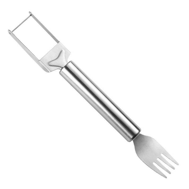 Multifunctional Watermelon Fork Slicer Cutter Stainless Steel Fruit Fork Tool gallery