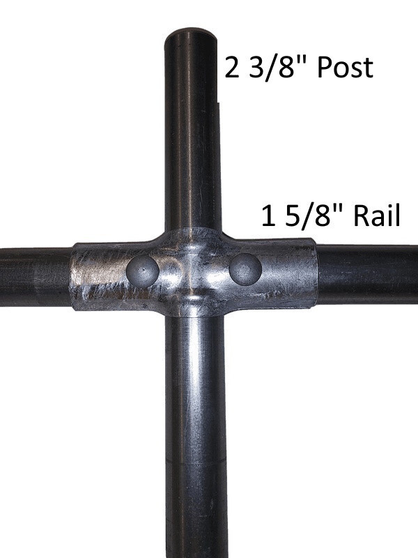 2 3/8" x 1 5/8" Line Rail Clamps For Chain Link Fence - With Nuts and Bolts. gallery