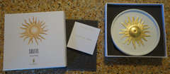 L’Objet Soleil Incense Holder e/box Made in Portugal porcelain/gold EX condition