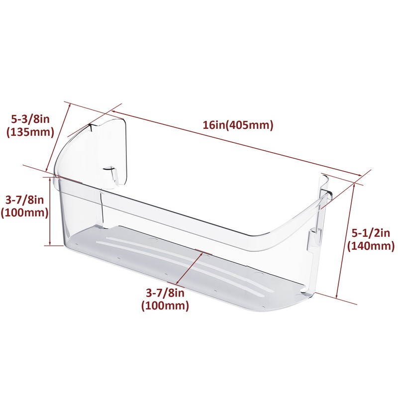 Frigidaire Lower Door Shelf Bin For FFSS2625TS0 FFSS2615TS0 242126602 gallery