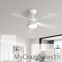 Sofucor 52″ Smart Ceiling Fan, Indoor/Outdoor Ceiling Fans w