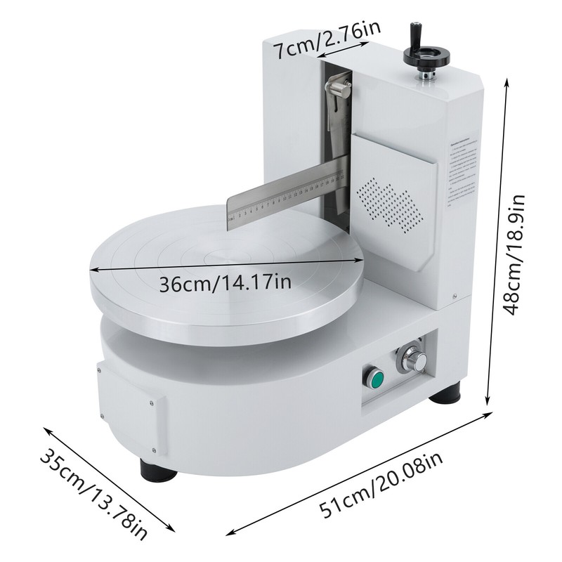 4-12inch Cake Cream Coating Machine Cake Decoration Cream Spreading 110V gallery