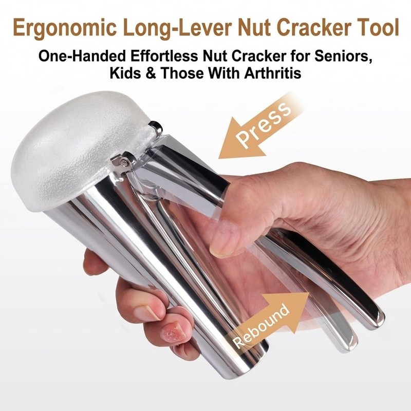 Nutcracker: Effortlessly Cracks Large to Medium Nuts, Heavy Duty Nut Cracker ... gallery