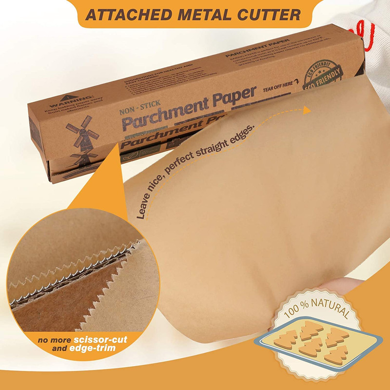 Unbleached 15 X 200 Ft Parchment Baking Paper Roll - 250 Sq.Ft for Baking, Cooki gallery