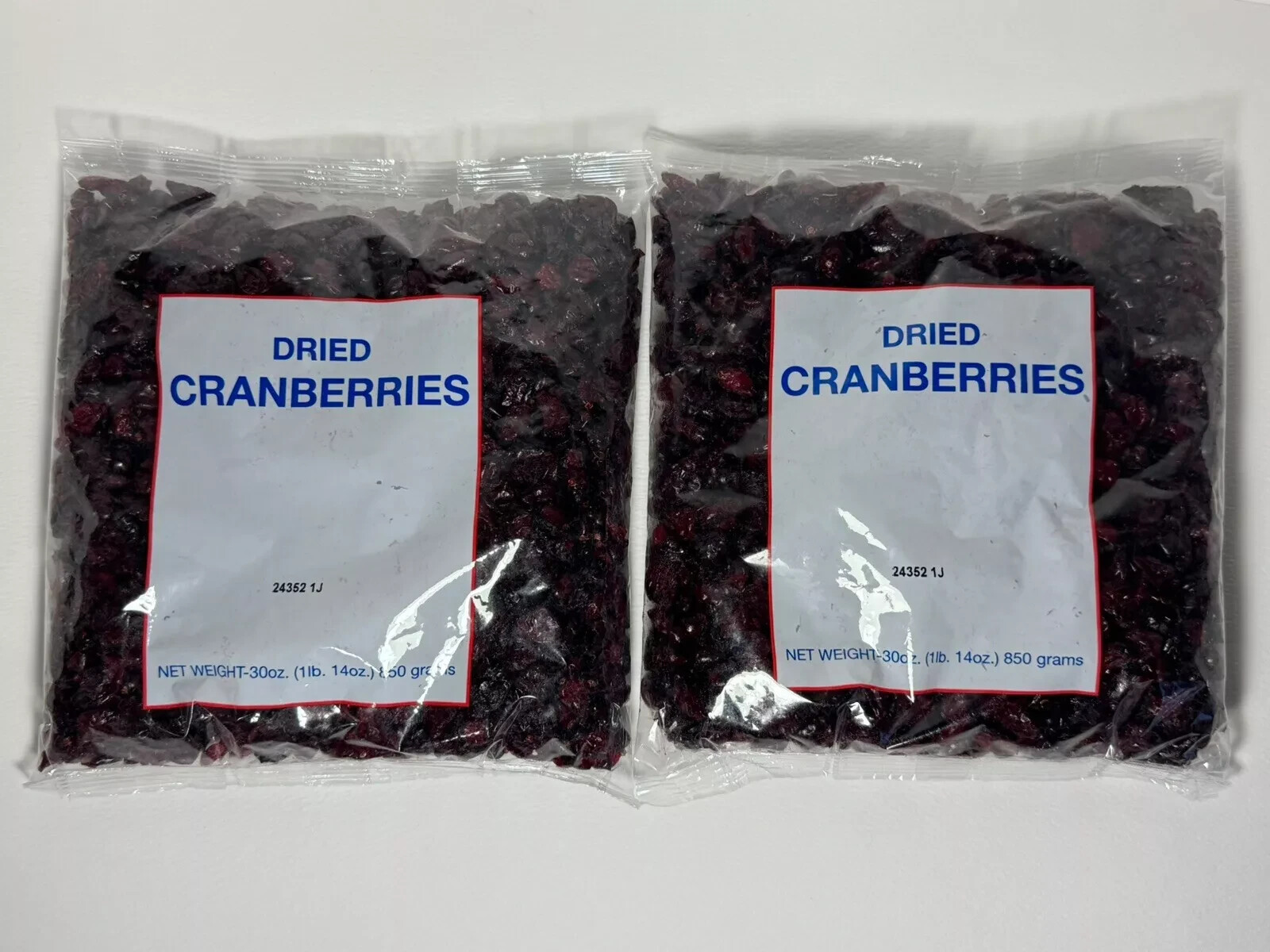 2 POUNDS ~ USDA Dried Cranberries 2 Bags ( 2 LBS ) gallery