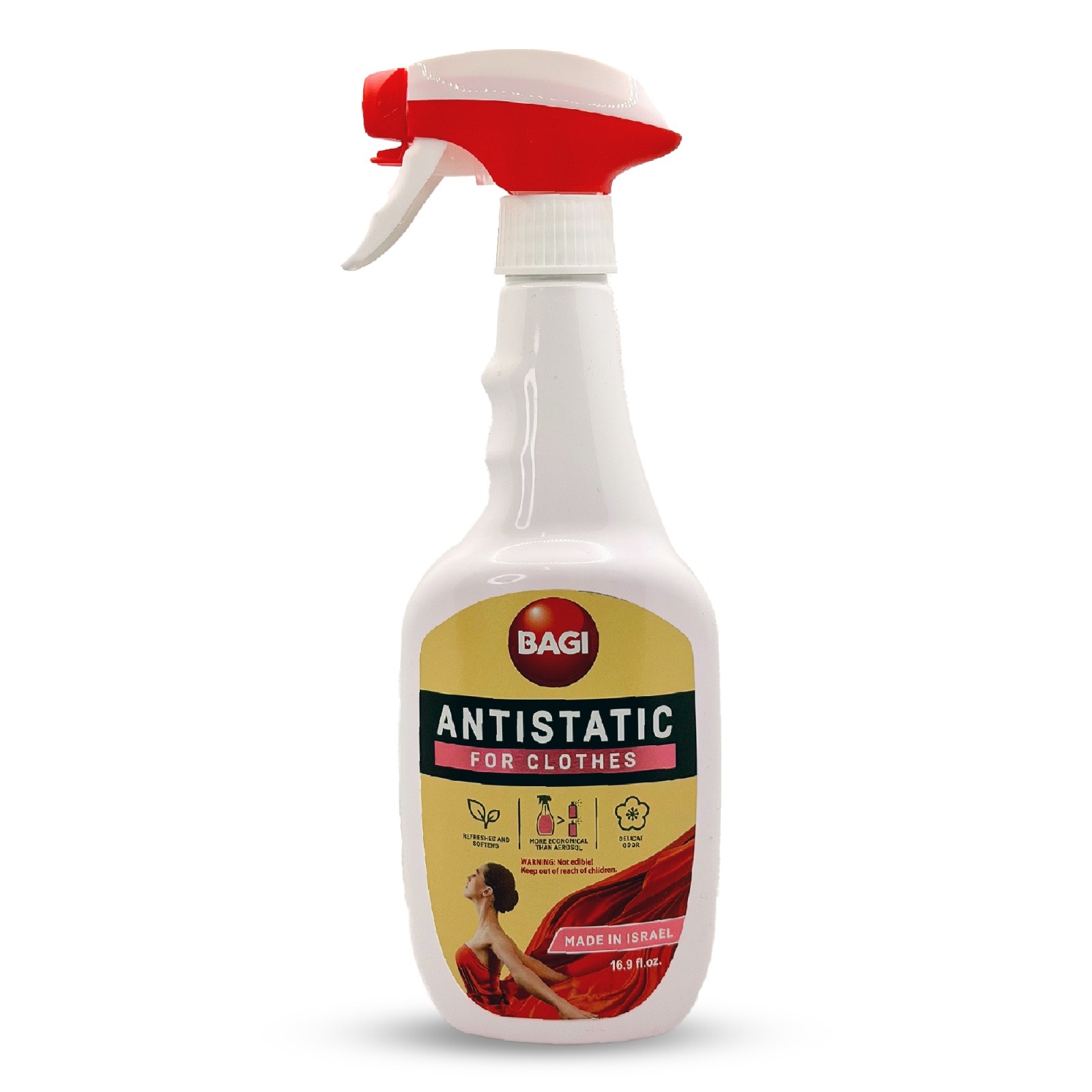 BAGI Antistatic Spray for Clothes. Eliminates Static Cling, Prevents Shocks gallery