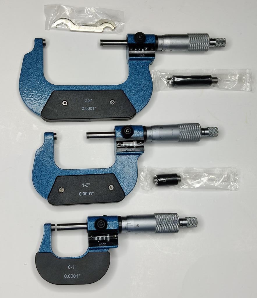 digit micrometer outside gauge 0 - 3 in iGaging caliper 0-1". 1-2", 2-3" gallery