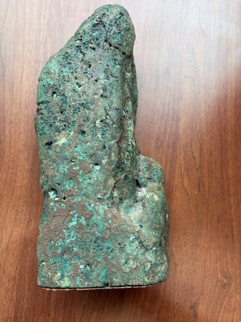 Rare 11 lb 3oz Large Michigan Native Float Copper Specimen - Polished Face Decor gallery
