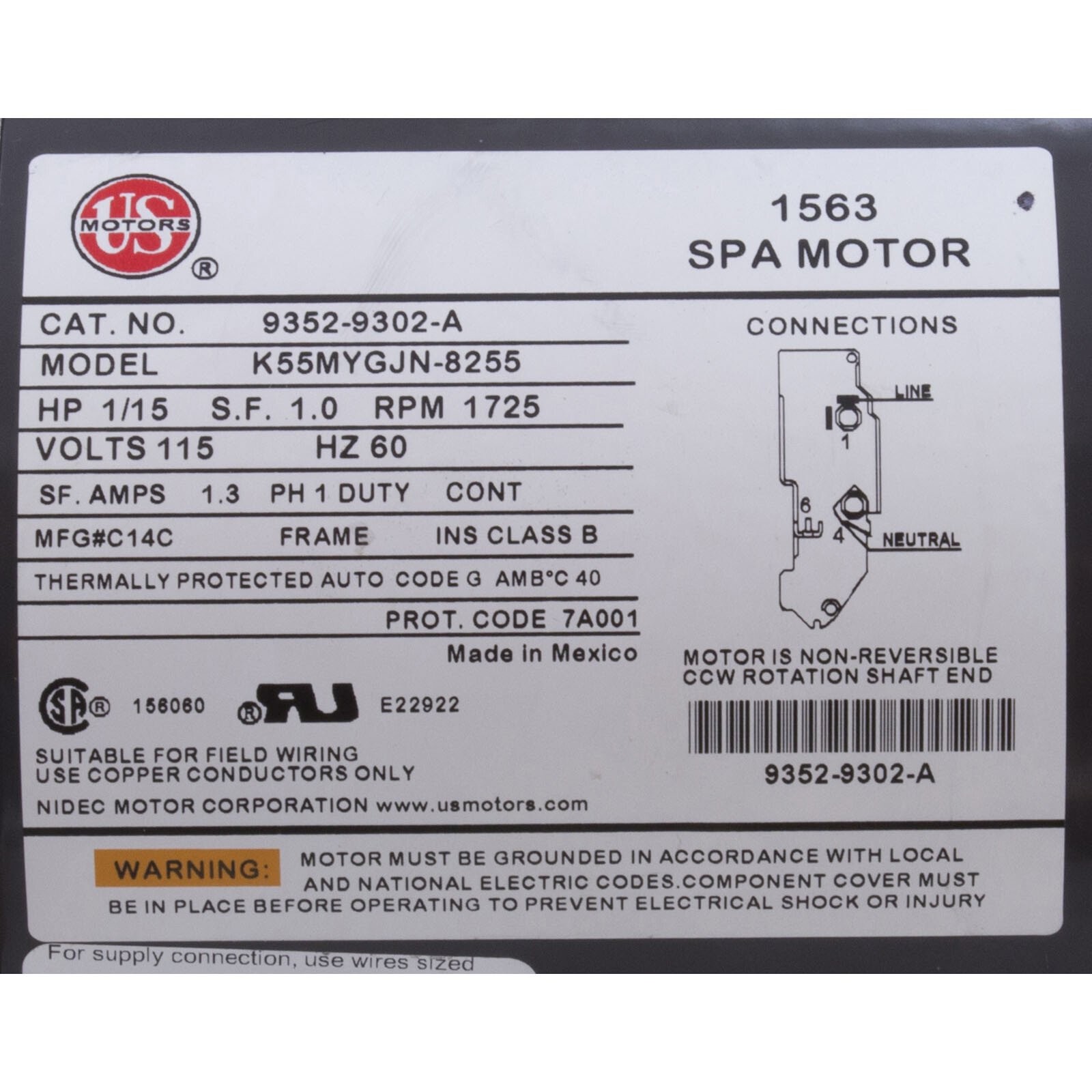 Pump, Circ, Gecko Aqua Flo CMHP, 1/15hp, 115v, 1-1/2", OEM gallery
