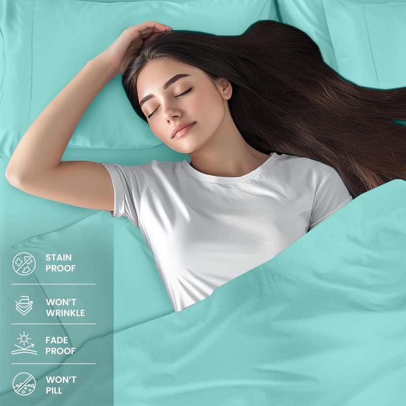 Utopia Bedding Queen Sheet Set – 4 Piece Bed Sheets for Queen Size Bed, Soft ... gallery