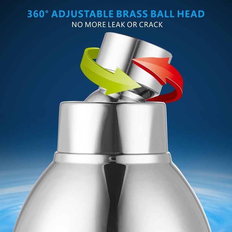 High Pressure Shower Head Powerful Bathroom Pressure Boosting Showerhead Pe... gallery