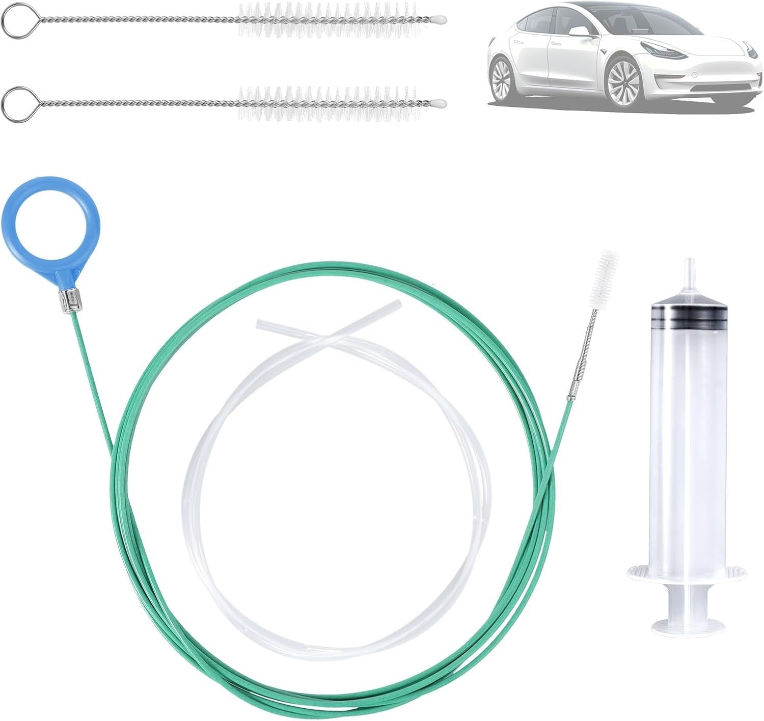 5Pcs Updated Sunroof Drain Cleaning Tool Kit, 78In Flexible Long Pipe Cleaner wi gallery