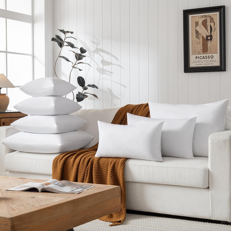 18x18 Decorative Throw Pillow Inserts-Down Feather Pillow Inserts-Square-Cotton gallery
