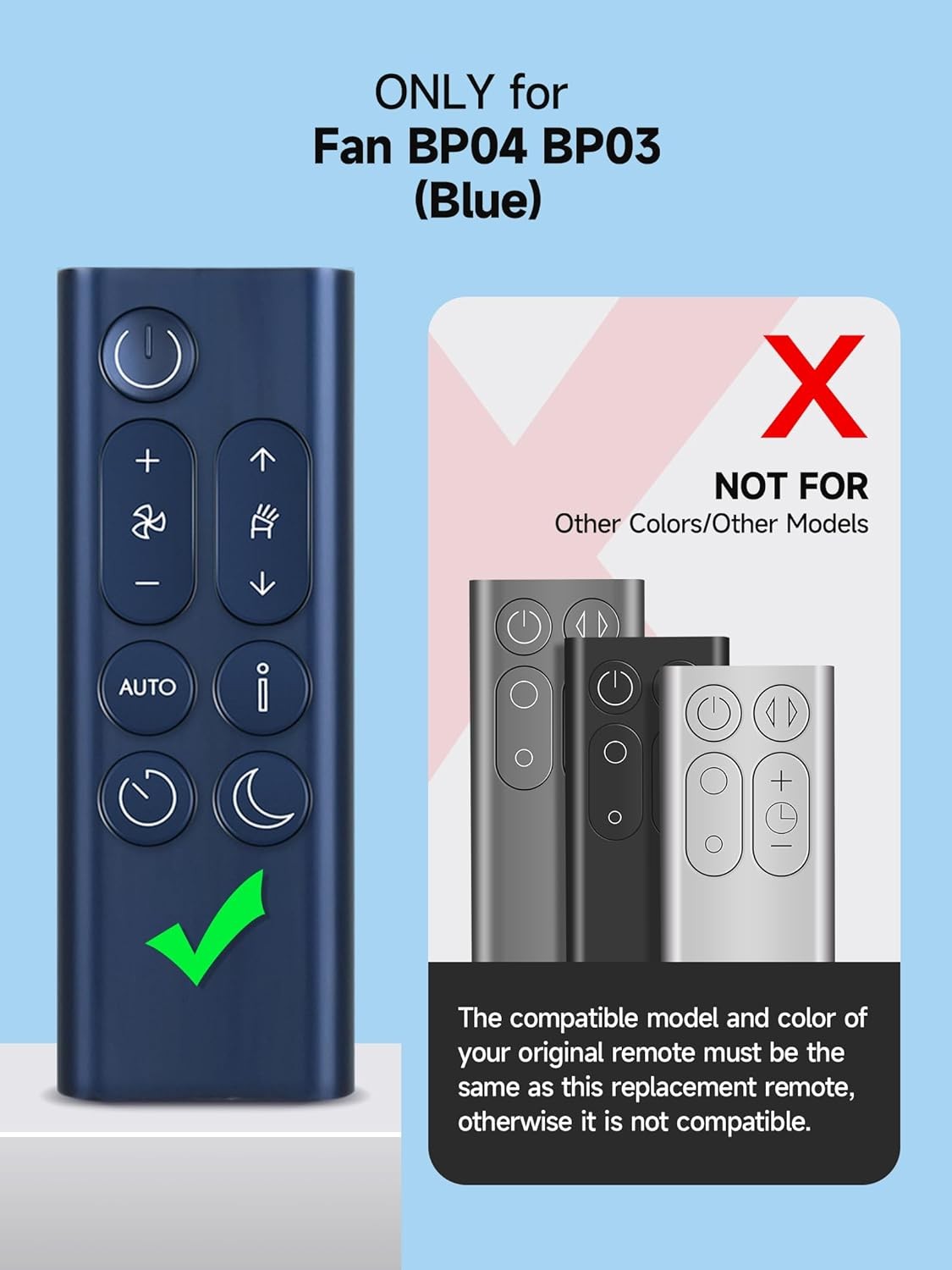 PZL Remote Control Replacement for Dyson Purifier Big, Quiet Fan, Compatible gallery