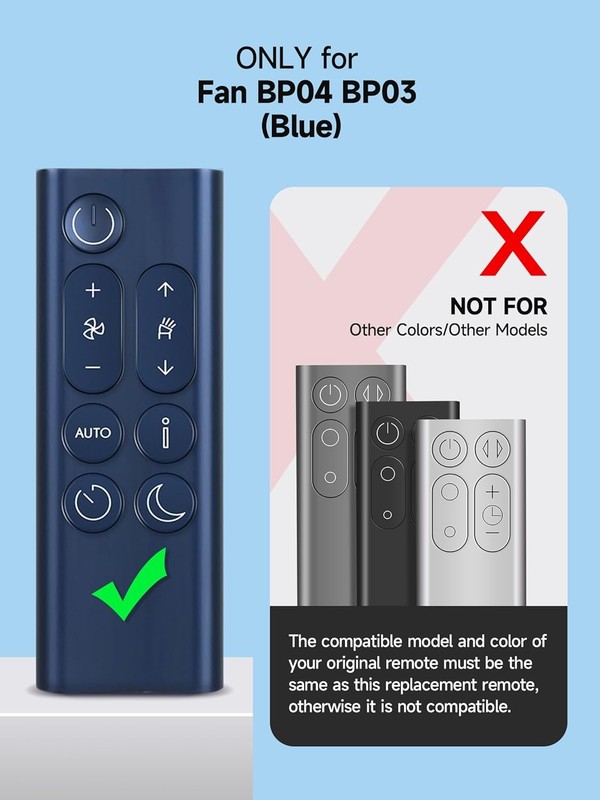 PZL Remote Control Replacement for Dyson Purifier Big, Quiet Fan, Compatible gallery
