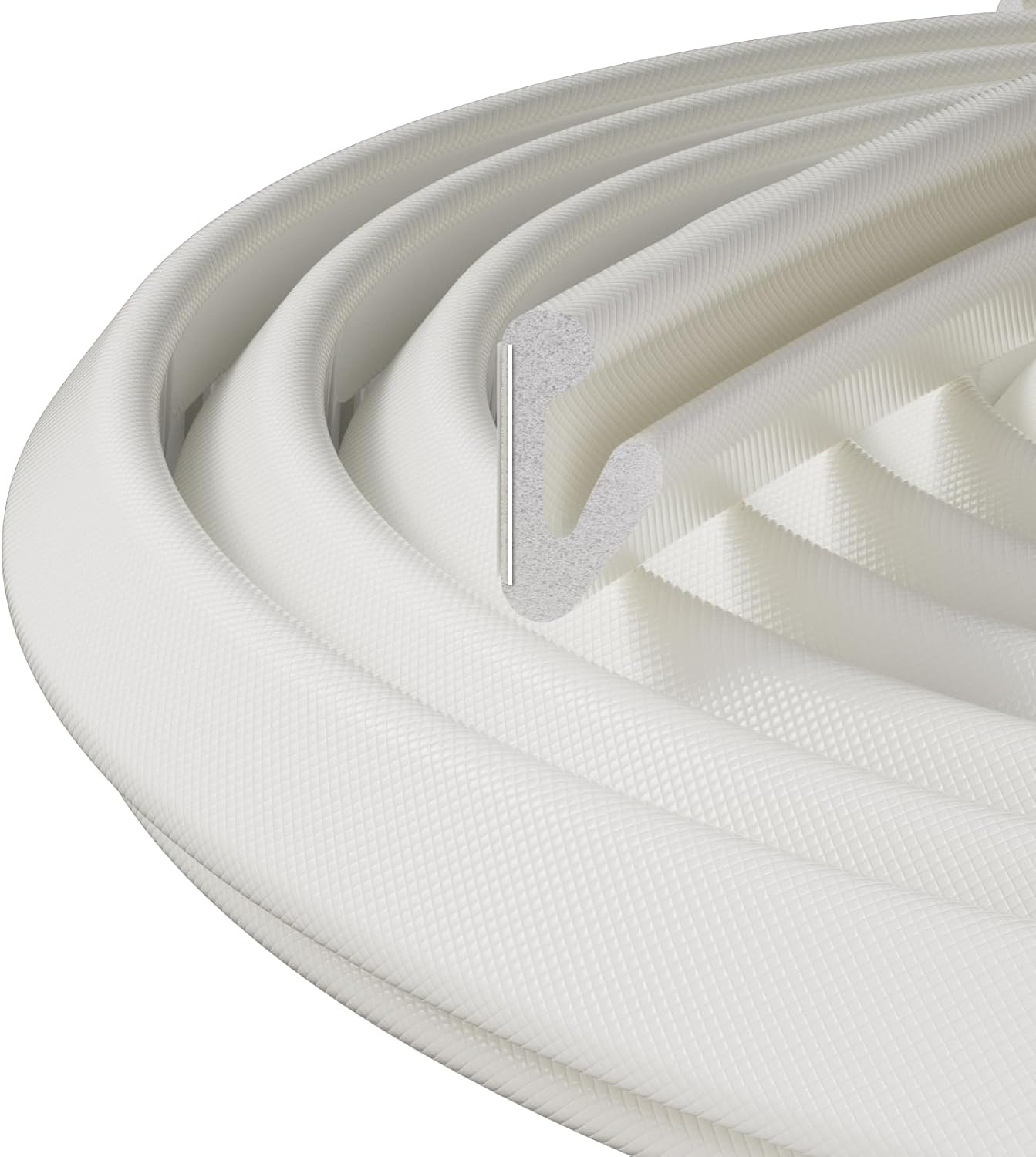 19.7Ft V-Shape Thin Weather Stripping Door Frame Seal Strip,Self-Adhesive Door S gallery