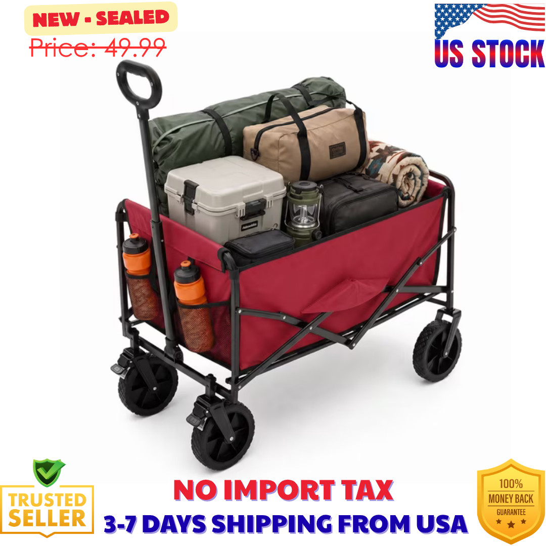 Alvantor Wagons Carts Foldable, 67L 220LBS Capacity Heavy Duty Collapsible Cart gallery