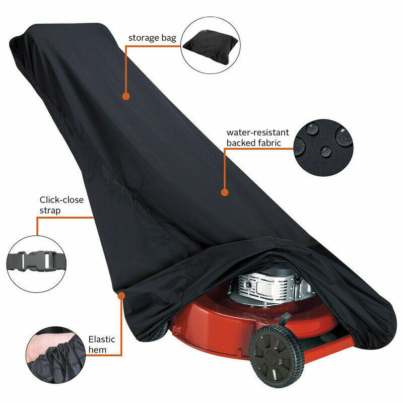 75" Waterproof Lawn Mower Cover Heavy Duty UV Protector Push Mower Universal Fit gallery