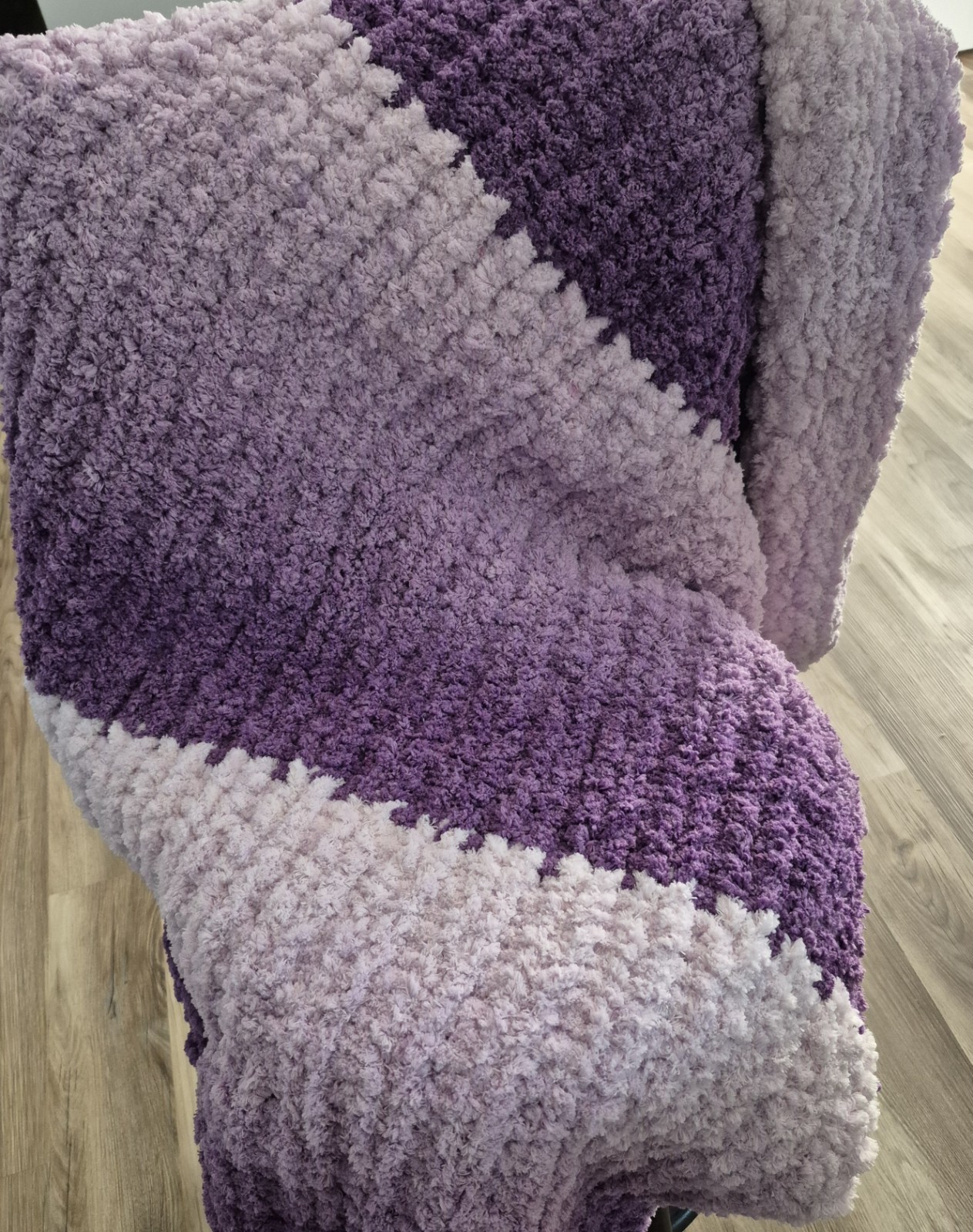 Handmafe Purple Phase Throw Blanket 36 X 48 In. gallery