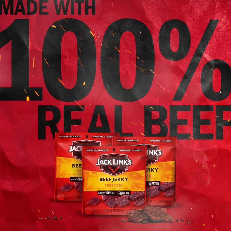 Jack Link's Teriyaki Beef Jerky Multipack - (5 Pack) 0.625 oz Bags - Ready to... gallery