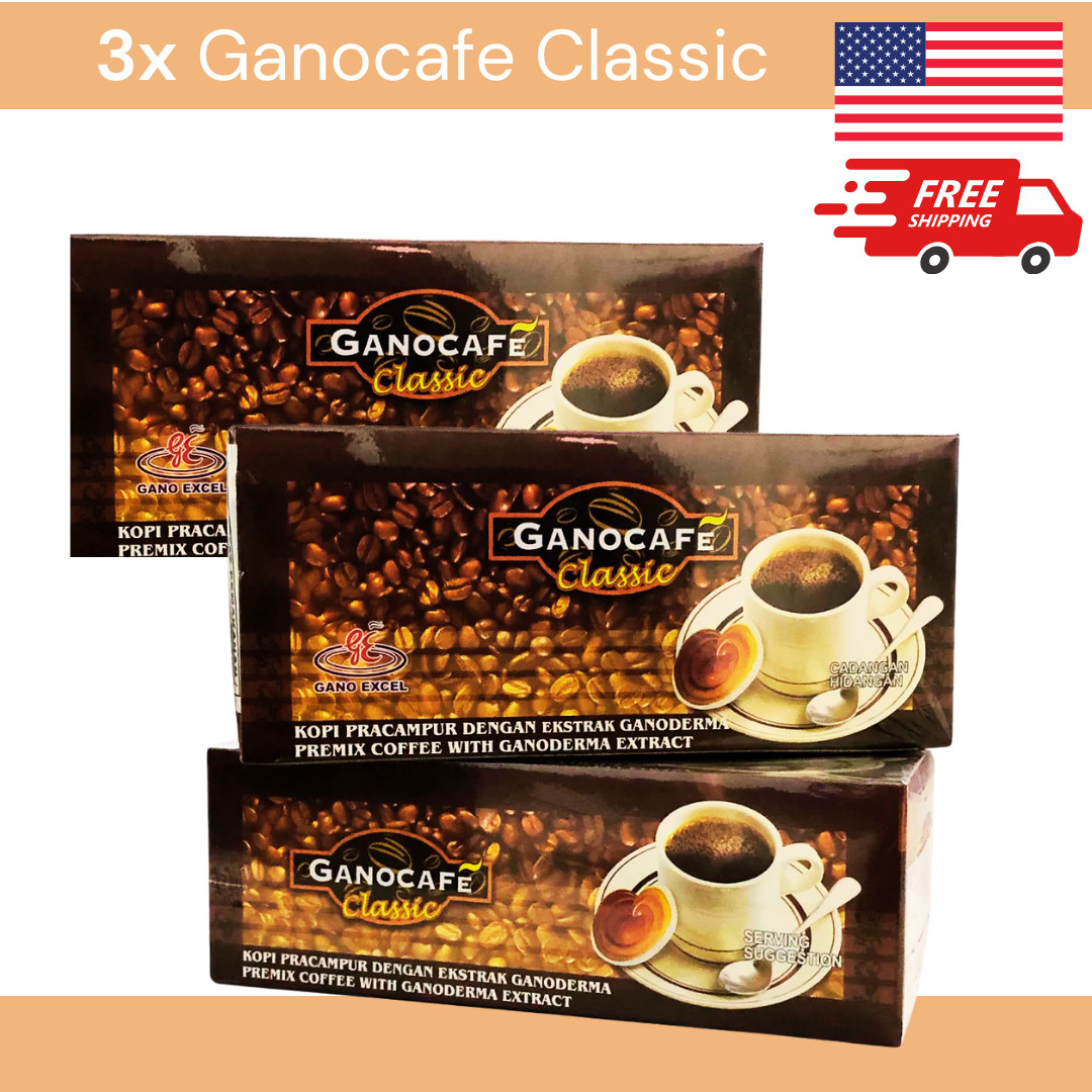 3x Ganocafe Classic Gano Excel Cafe Coffee Ganoderma Lucidum 30 Sachet Free Ship gallery