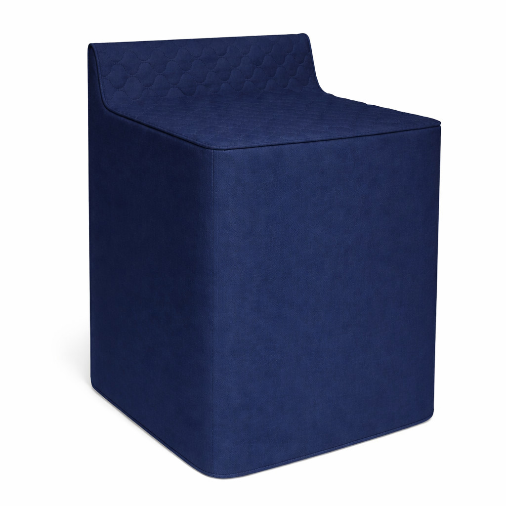 Washing Machine Cover Waterproof Quilted PEVA Zippered Heavy Duty Blue gallery