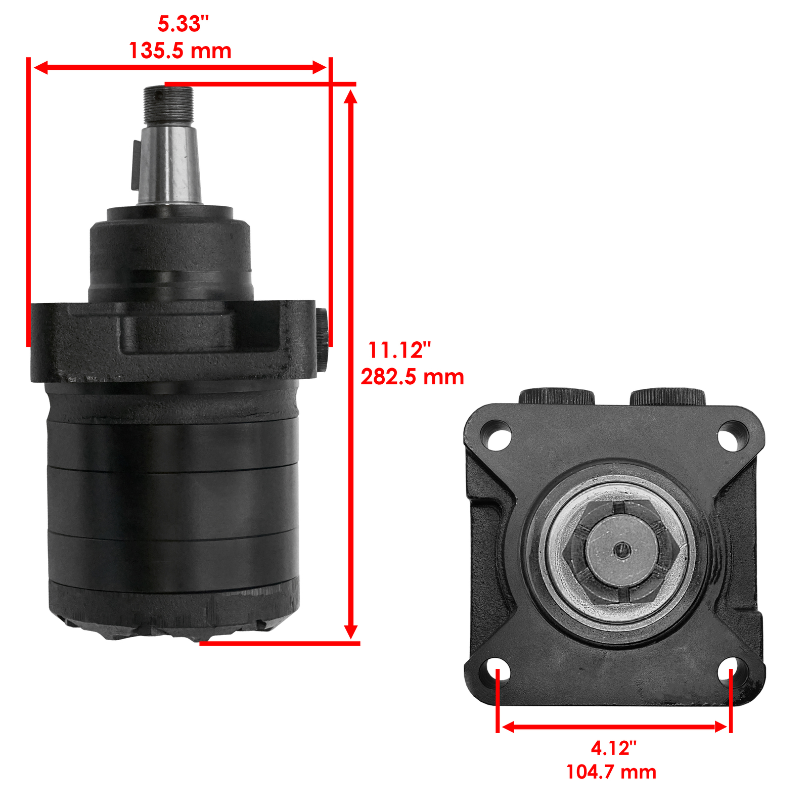 Caltric Hydraulic Wheel Motor for For Parker TF0240US081AADD Lawn Mowers gallery