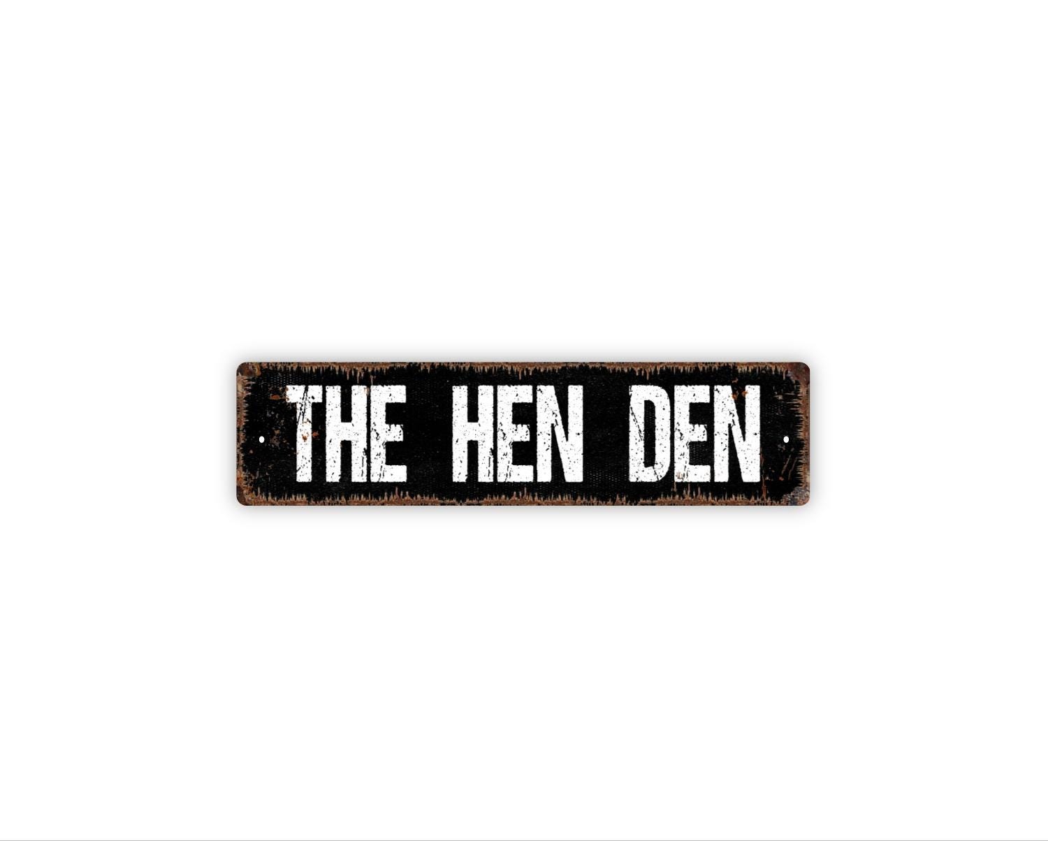 The Hen Den Sign | Chicken Coop Wall Art | Backyard Hen House Farm Decor gallery