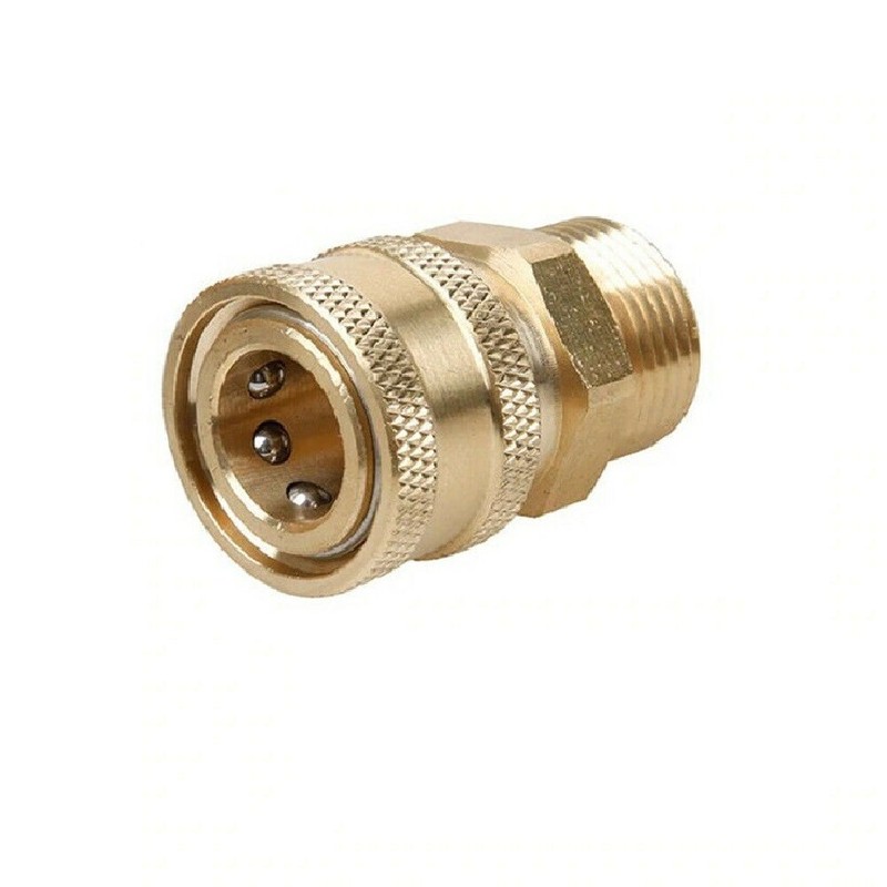 Quick Connect Pressure Washer Adapter M22-14 mm Swivel to 3/8 inch gallery