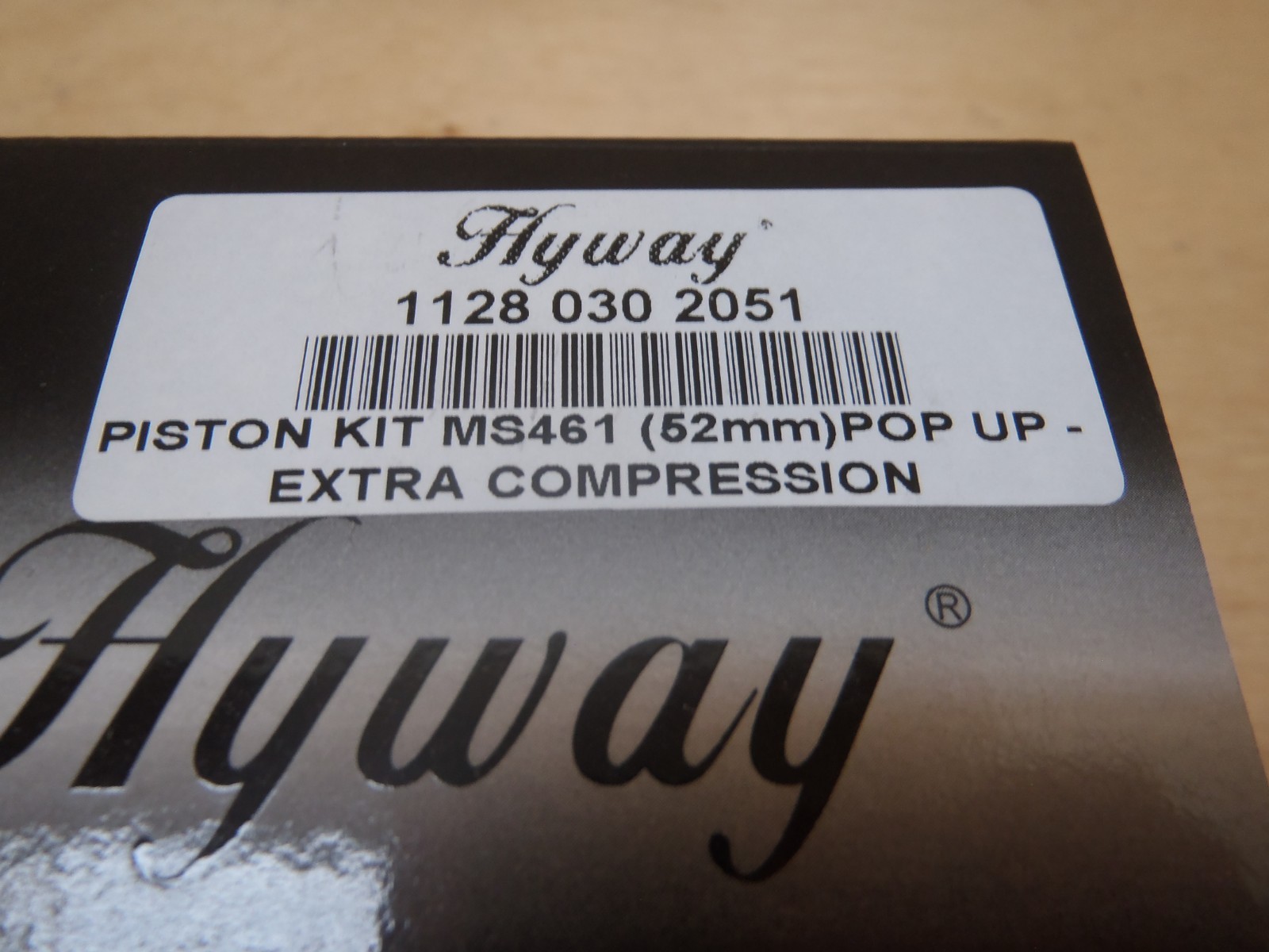 Hyway POP UP piston kit for Stihl MS461 52mm + Caber rings extra compression gallery