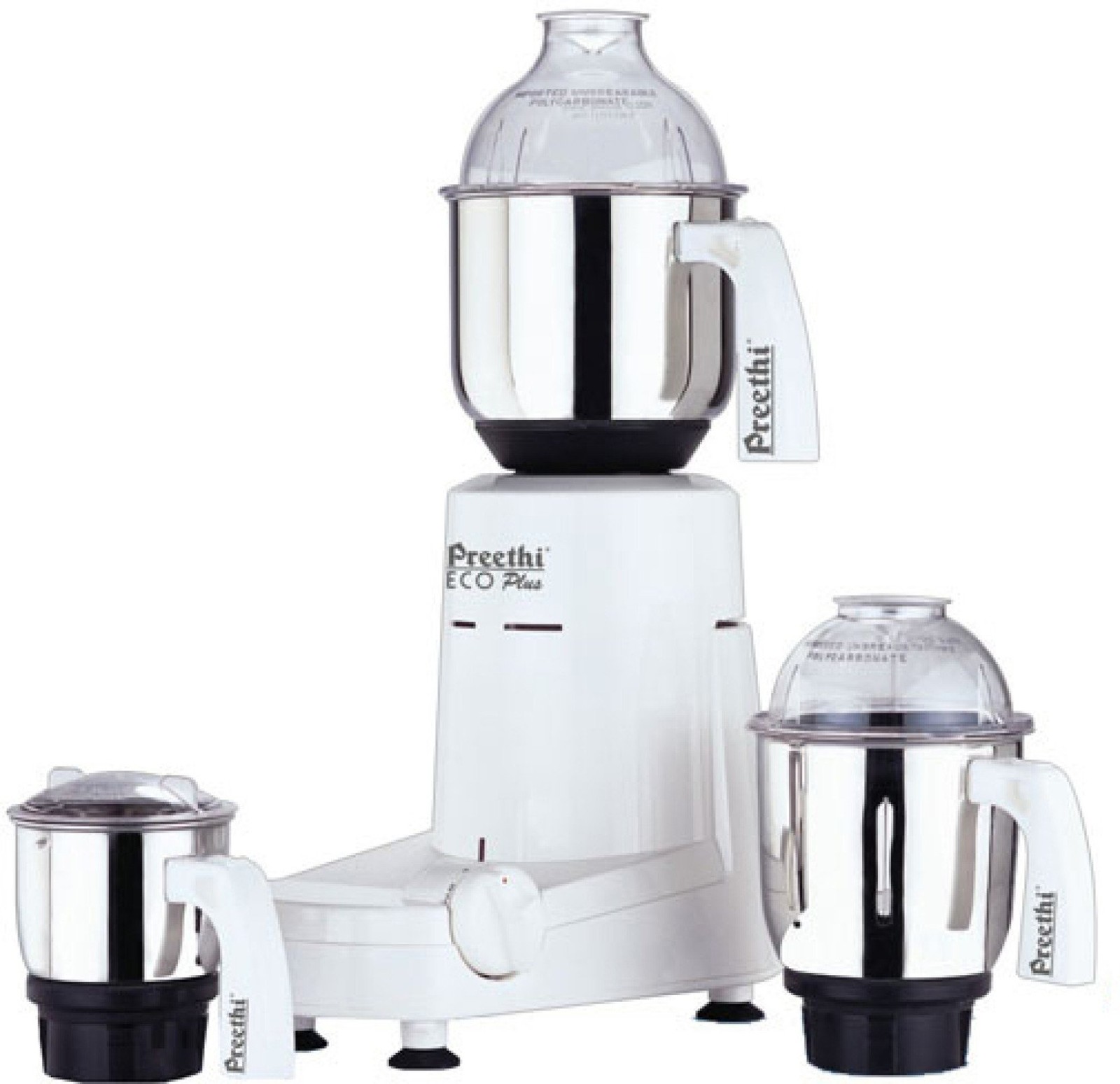 Preethi Eco Plus Mixer Grinder 110-Volt for use in USA/Canada, white, 3-jar gallery