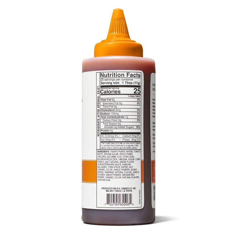Kinder's Bourbon Peach BBQ Wing Sauce and Dip, 15.5 oz Squeeze Bottle... gallery