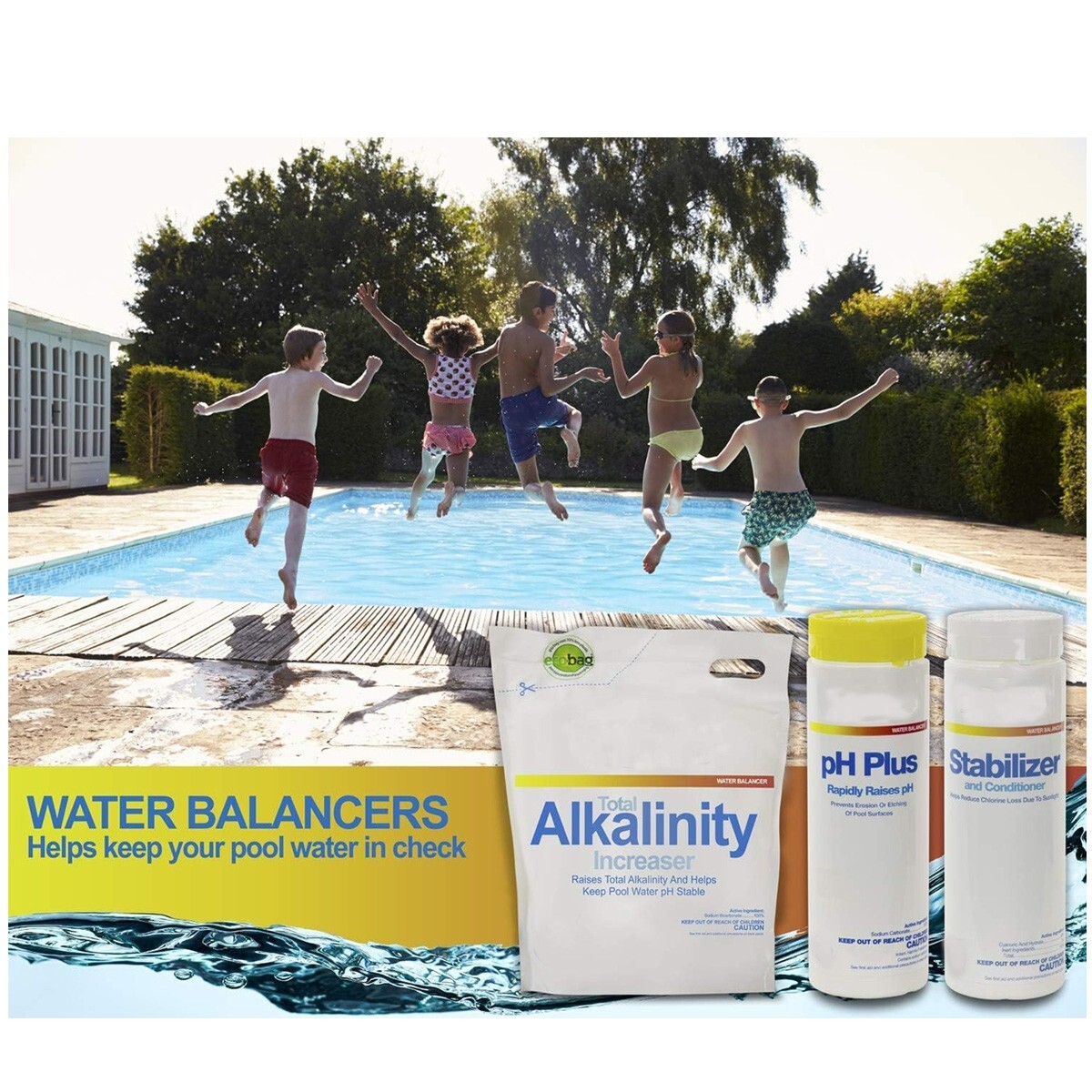 Deluxe Kit A Spring Swimming Pool Start-Up Chemical Kit Up To 7,500 Gallons gallery