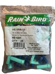 Rain Bird HE-VAN-10 10ft Variable Arc Nozzles w/ Screens HE1001 New (25 Pk) USA