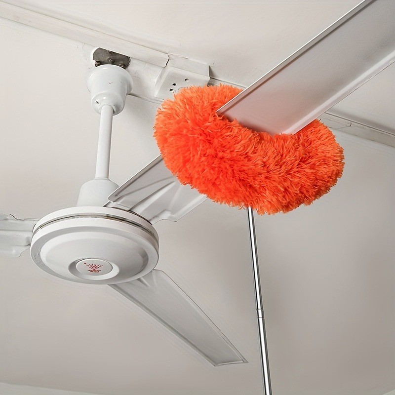 Extendable Ceiling Fan Duster – Detachable Washable Microfiber Brush (Household gallery