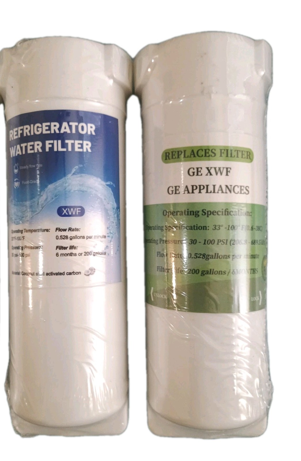 Waterdrop XWF Replacement For GE® XWF Refrigerator Water Filter, Pack of 5 gallery