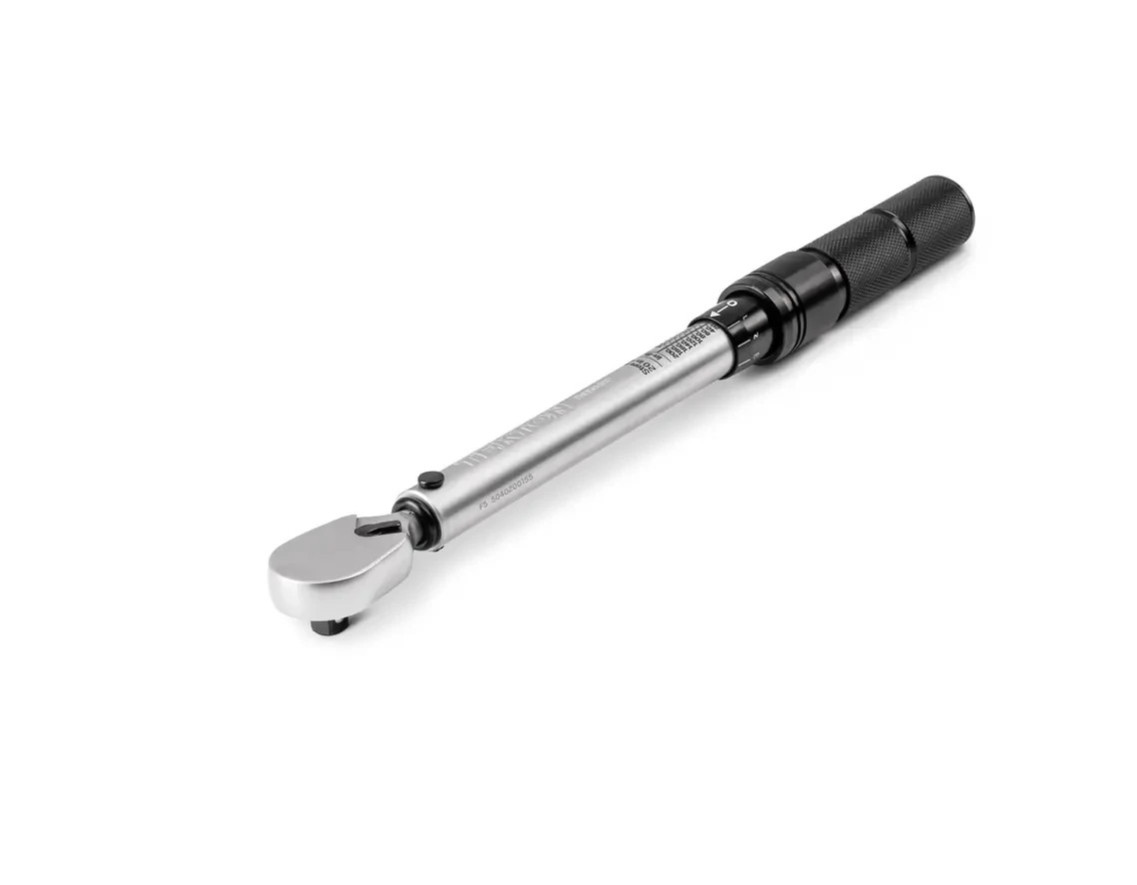 1/4 Inch Drive 90-Tooth Dual-Direction Micrometer Torque Wrench 20-200 Inch-lb gallery
