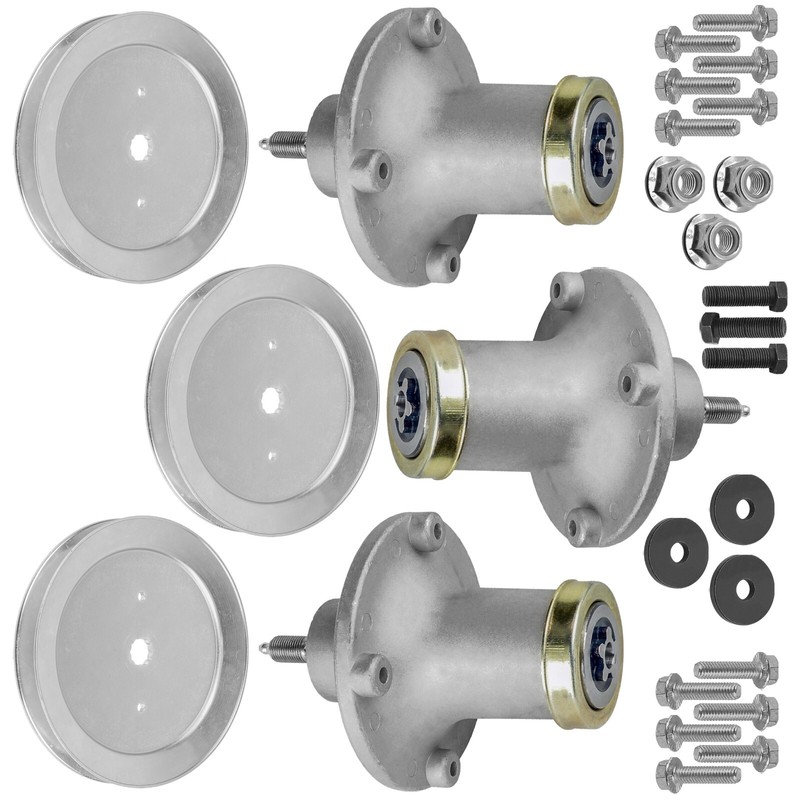 3 Spindle Assembly with Pulley fits Husqvarna MZT61 MZ61 MZ6125 MZ6128 gallery