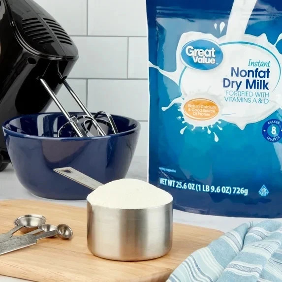 2 BAG Great Value Instant Nonfat Dry Milk, 25.6 oz, Bag gallery