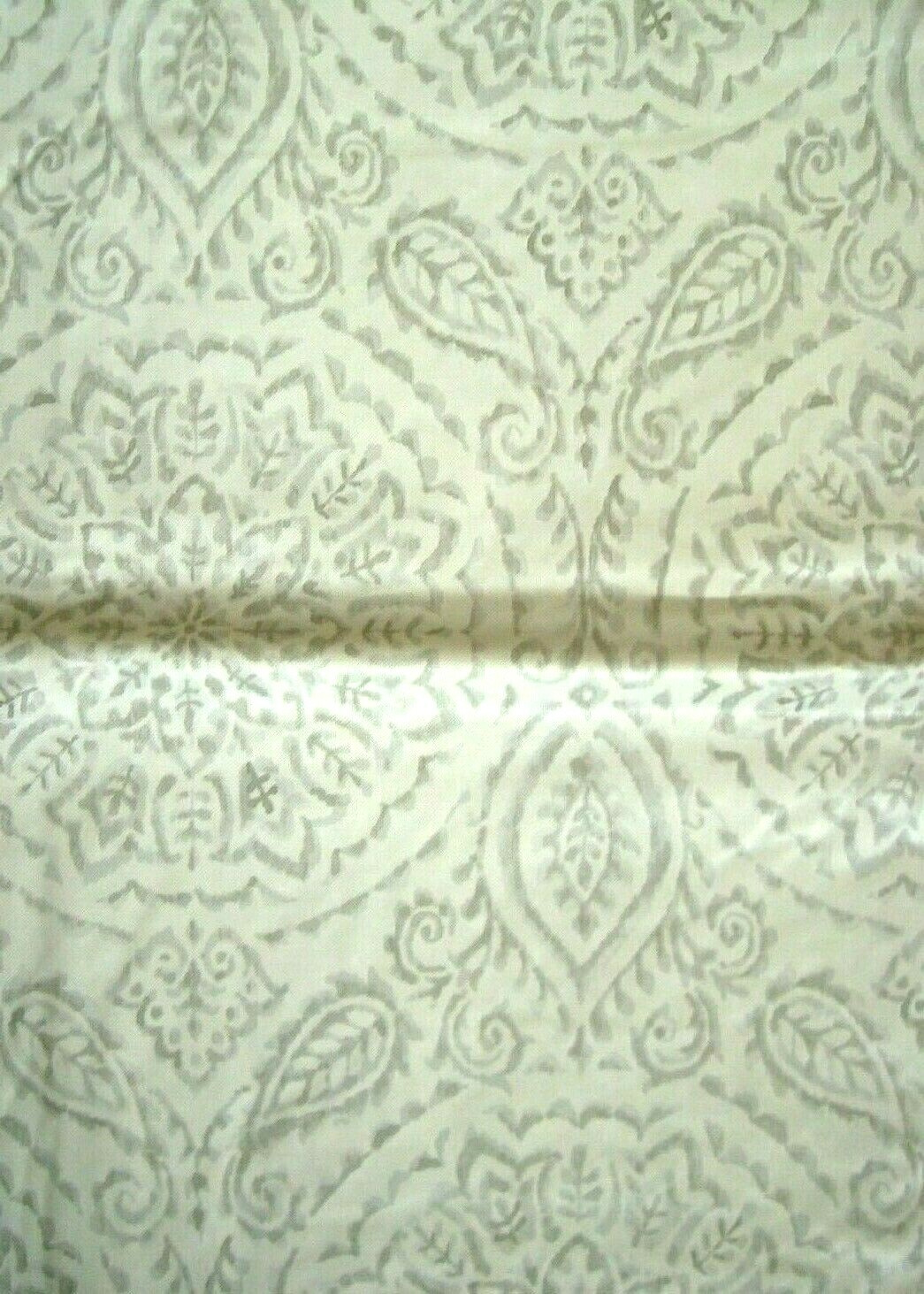 Various Size Paisley Damask Gray Color Vinyl Flannel Backed Tablecloth by Elrene gallery