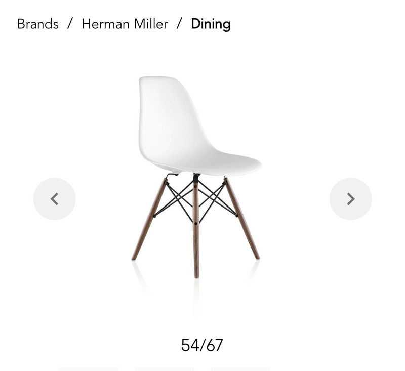  Herman Miller Eames Molded Plastic Side Chair Dowel Base 1 Chair New W/BOX gallery