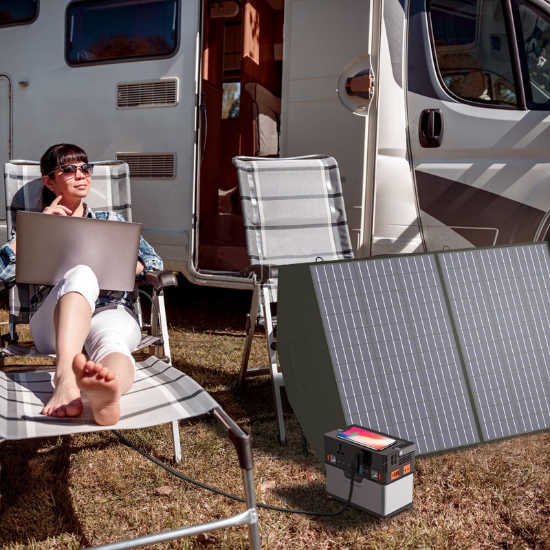ALLPOWERS 100W Portable Foldable Solar Panel Kits Charger Certified Refurbished gallery